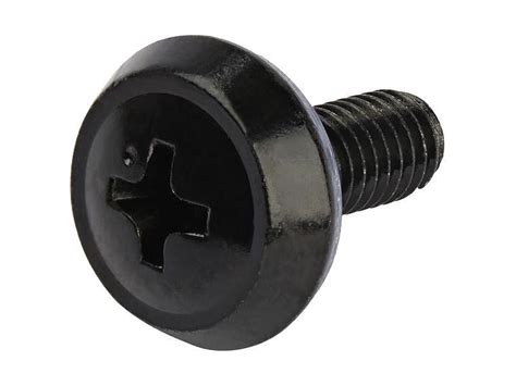 SERVER RACK SCREWS AND NUTS 10-32 BLACK CAGE NUTS AND SCREWS (CABSCREW1032)