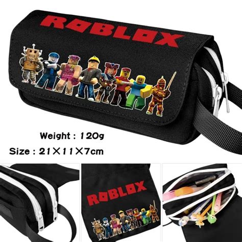 Roblox Trousse Crayons En Toile Pour Enfants Fournitures De Rentr E