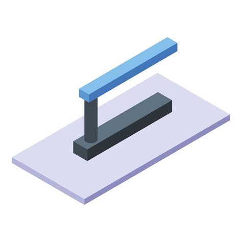 Steel Plastering Trowel Icon Isometric Style Vector Art At