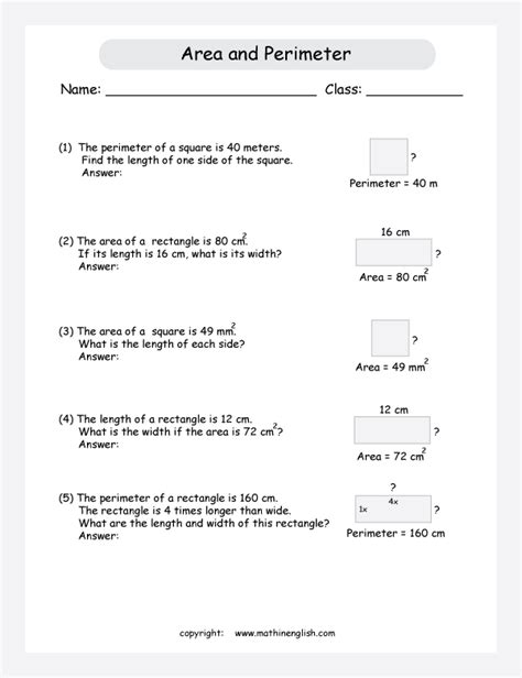 Word Problems For Perimeter