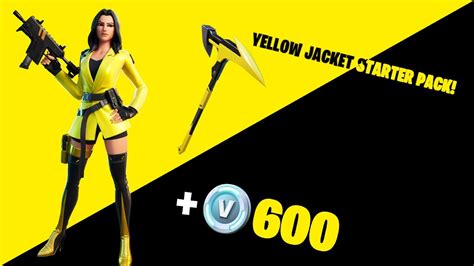 Fortnite Yellow Jacket Skin Review Youtube