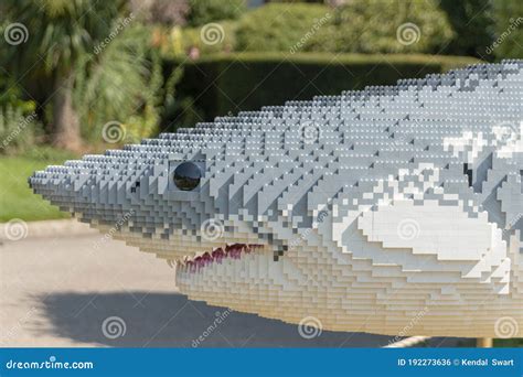 Great White shark lego editorial photo. Image of close - 192273636