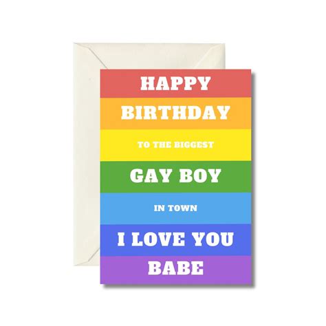 Biggest Gay Boy Birthday Card Card Collection