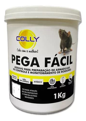 Cola Pega Mata Rato Captura Roedores Pronto Uso Kg Colly Frete Gr Tis