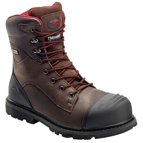 Fsi Avenger 7575 Hammer Brown Carbon Toe Eh Pr Wp Insulated 8 Work Boots