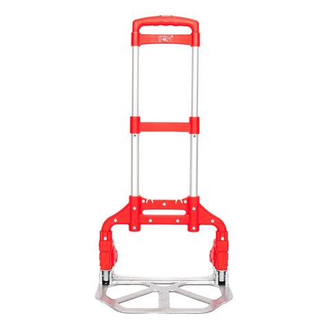 Winado Lbs Capacity Aluminium Folding Dolly Push Hand Truck In Red