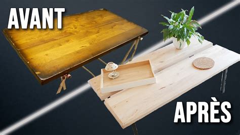 Je Relook Une Ancienne Table Basse En Bois Massif Et Le R Sultat Est