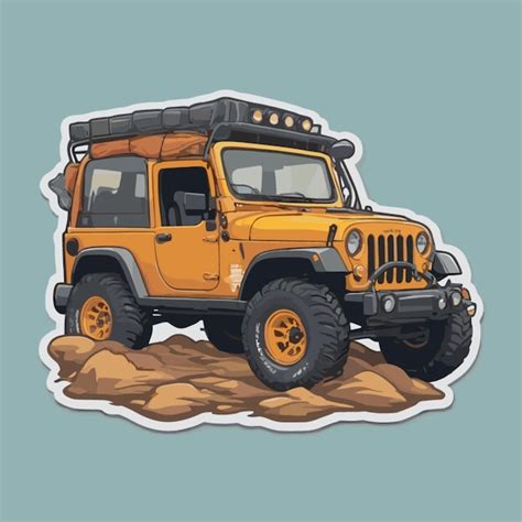 Premium Vector Offroad Jeep Cartoon Vector