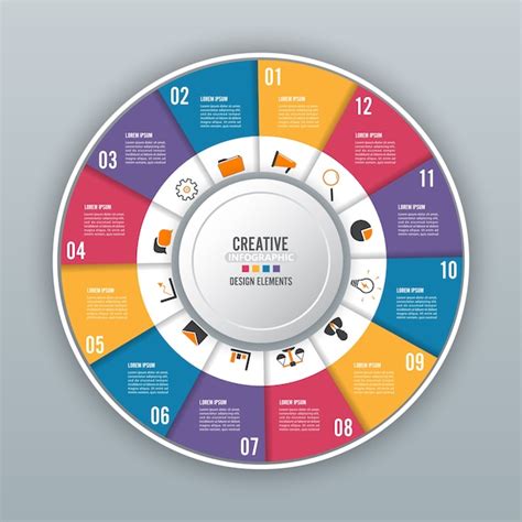 Premium Vector Circle Chart Infographics Template With Options