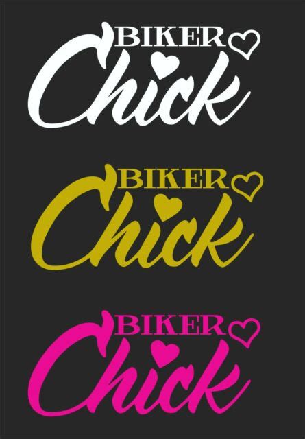 Biker Chick Decal2 For 1 Pricepick Size And Color Ebay