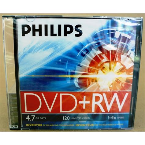 Philips DVD RW 1 4X 4 7GB จำนวน 1 แผน พรอมกลอง Shopee Thailand