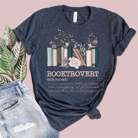 Booktrovert Shirt Vintage Cottagecore T Shirt T For Book Lovers Women Reading Shirt For Women