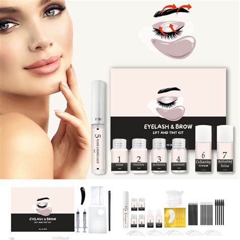 Donggwts Lash Lift And Tint Kit Lash Lift Kit With Tint Black Curling