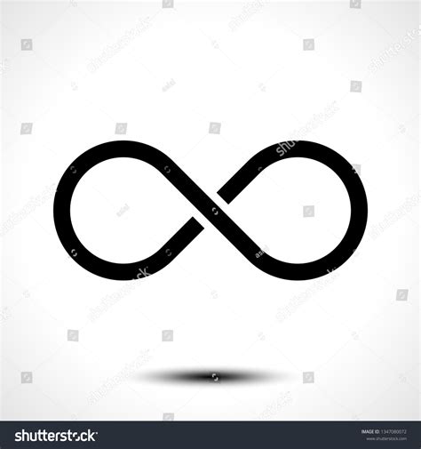 Infinity Symbol Iconeternal Limitless Endless Life Vector De Stock Libre De Regalías