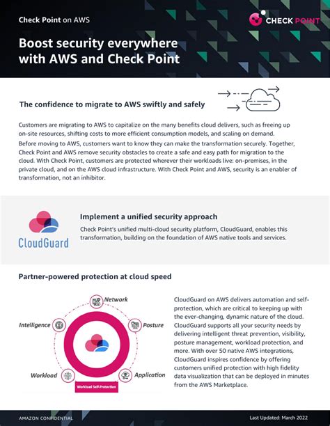 Solution Brief Check Point On Aws Boost Security Everywhere With Aws