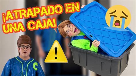 MEME ESTÁ ATRAPADO EN UNA CAJA LA CAJA SE CAYÓ POR LAS ESCALERAS NO