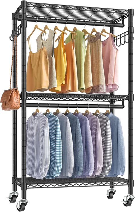 Vipek V Rolling Clothes Rack Heavy Duty Clothing Rack For Hanging