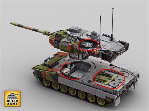 German Leopard 2a6 Main Battle Tank Lego Compatible