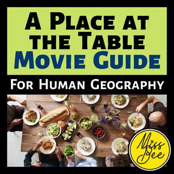 A Place At The Table Movie Guide AP Human Geography By Miss Bee S Bodega