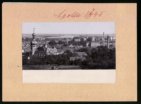 Fotografie Brück Sohn Meissen Ansicht Apolda Blick auf Stadt