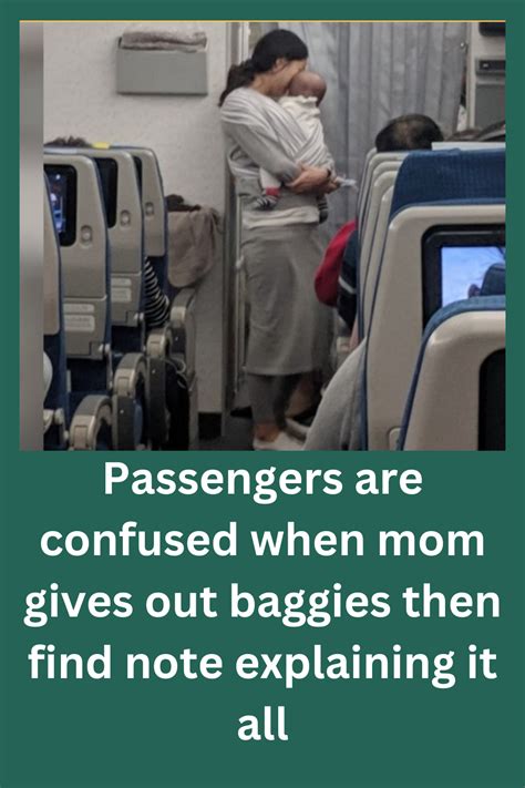 Airplane Passengers Are Confused When Mom Gives Out Baggies Then Find