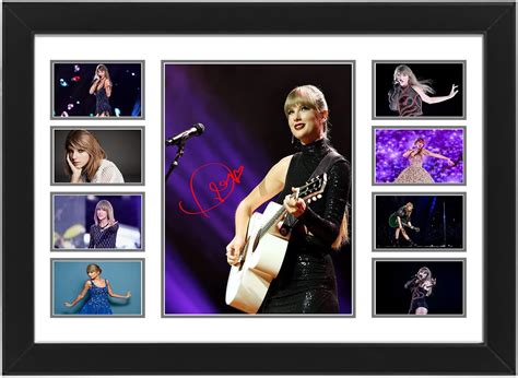 Taylor Swift Signed Poster Print Collage - Autographed Fan Art For ...