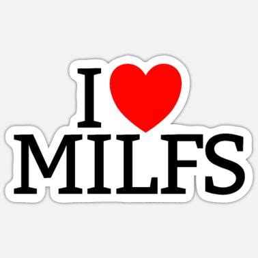 Red Milf Stickers Unique Designs Spreadshirt