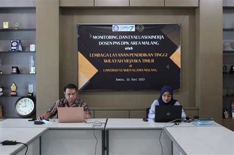 Monitoring Dan Evaluasi Kinerja Dosen Pns Dpk Area Malang Oleh Lldikti