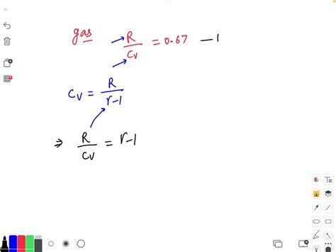 Solved For A Gas R Cv 0 67 This Gas Is Made Up Of Molecules Which Are [jipmer 2001 02