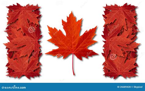 Canada Leaf Flag stock illustration. Illustration of ideas - 26689428