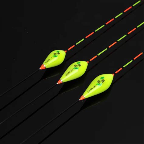 3pcslot Vertical Fishing Float Set Composite Nano Ice Float Fishing