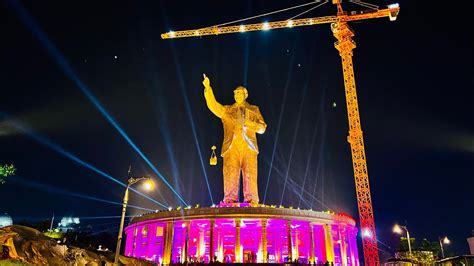 India S Biggest Dr Br Ambedkar Statue Feet Dr B R Ambedkar