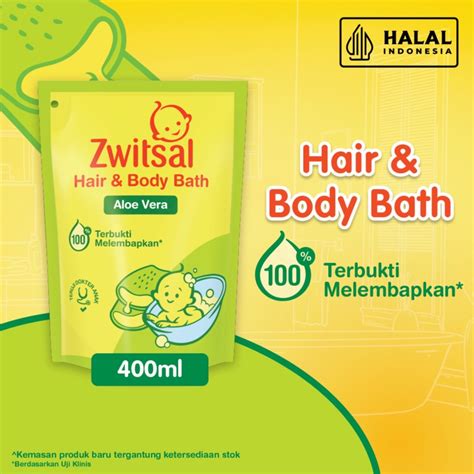 Jual Zwitsal Baby Bath Hair Body Aloe Vera 400mL Shopee Indonesia