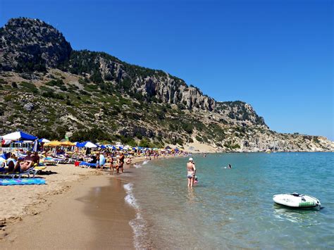 Tsampika The Best Beach In Rhodes Photo From Kolymbia In Rhodes