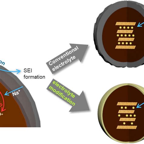 Schematic Diagram Of Interfacial Degradation Mechanism Of Charged