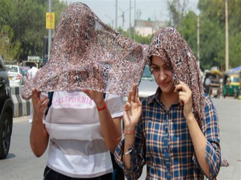 Delhi Weather Forecast Imd Issued Heat Wave Red And Rainfall Alert In