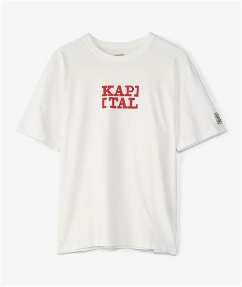 White Kapital Brackets Kap Rookie Crew T Shirt Svd