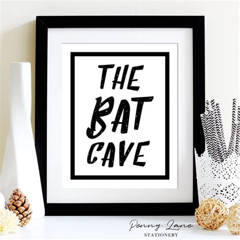 The Bat Cave Sign Birthday Table Signs Batman Signs Batman Etsy