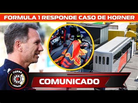 URGENTE COMUNICADO OFICIAL DE LA F1 CON LA INVESTIGACIÓN DEL JEFE DE