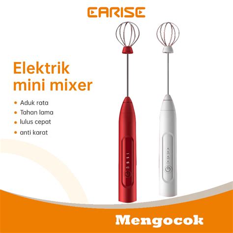 Jual Earise Mini Hand Mixer Pembuih Pengocok Kopi Susu Whisk Milk