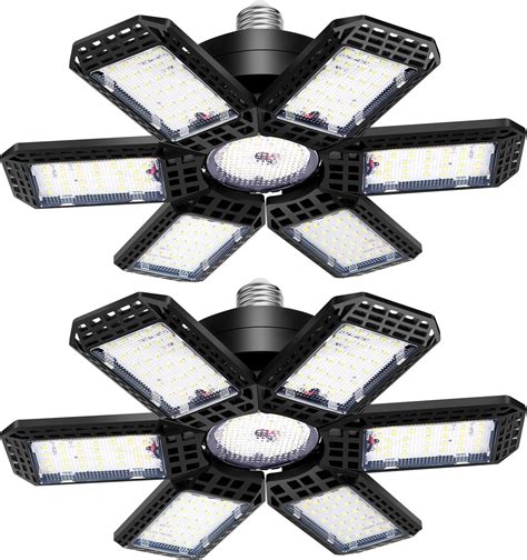 Mlife Led Garage Light Pack W E Lm Deformable Led Ceiling