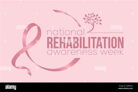 Vector Illustration Design Concept Of National Rehabilitation Awareness