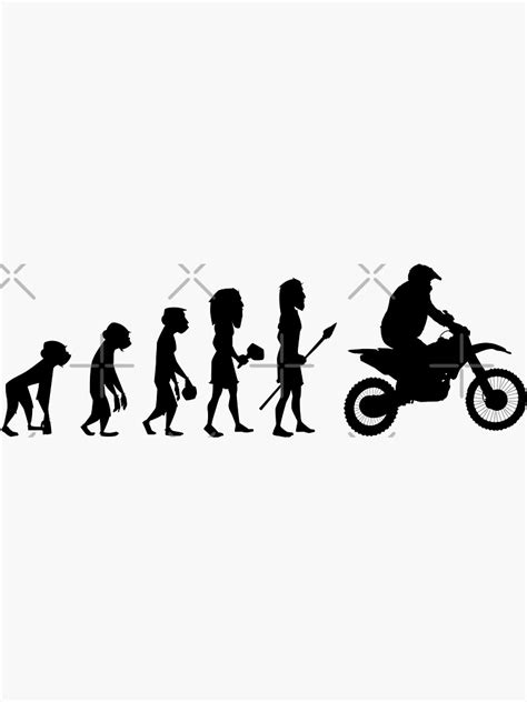 Motorcycle Evolution Sticker For Sale By Playloud Redbubble