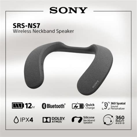 SONY SRS NS7 WIRELESS NECKBAND SPEAKER Shopee Malaysia