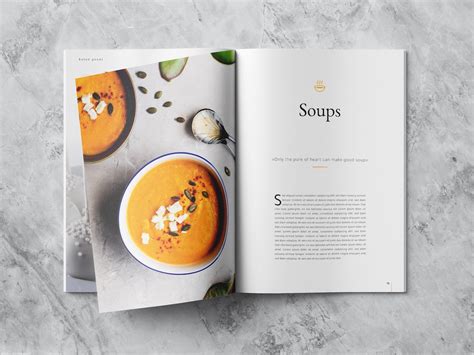 Minimalist Cookbook Template Adobe Indesign Affinity Etsy