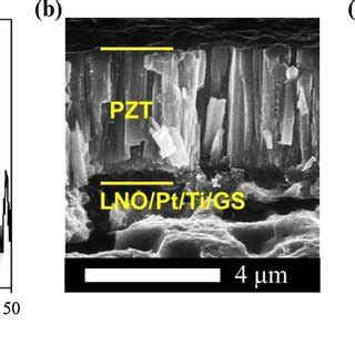 A An XRD Pattern B A Cross Sectional SEM Image And C A P E Hysteresis