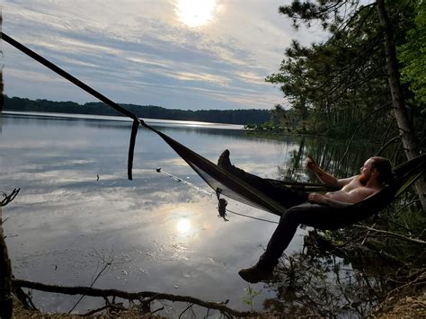 Anything Better Than Relaxing On A Lakes Edge Rhammockcamping