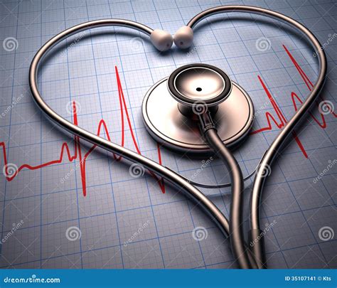 Stethoscope Heart Shape Stock Image Image Of Heart Check