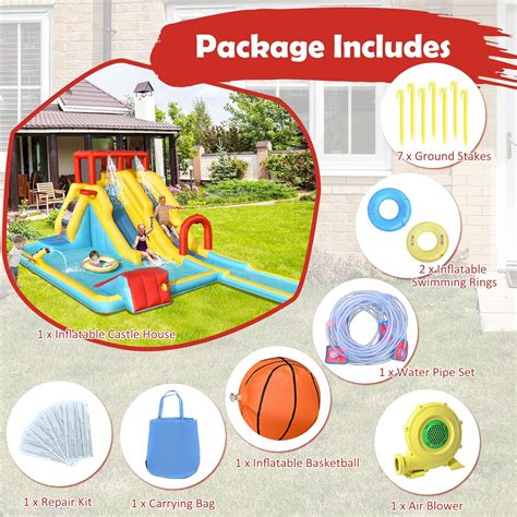 Honey Joy Tobog N Acu Tico Inflable Casa De Rebote Gigante De Doble