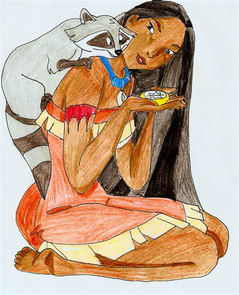 .:Pocahontas with Meeko:. by lucius-inuson on DeviantArt